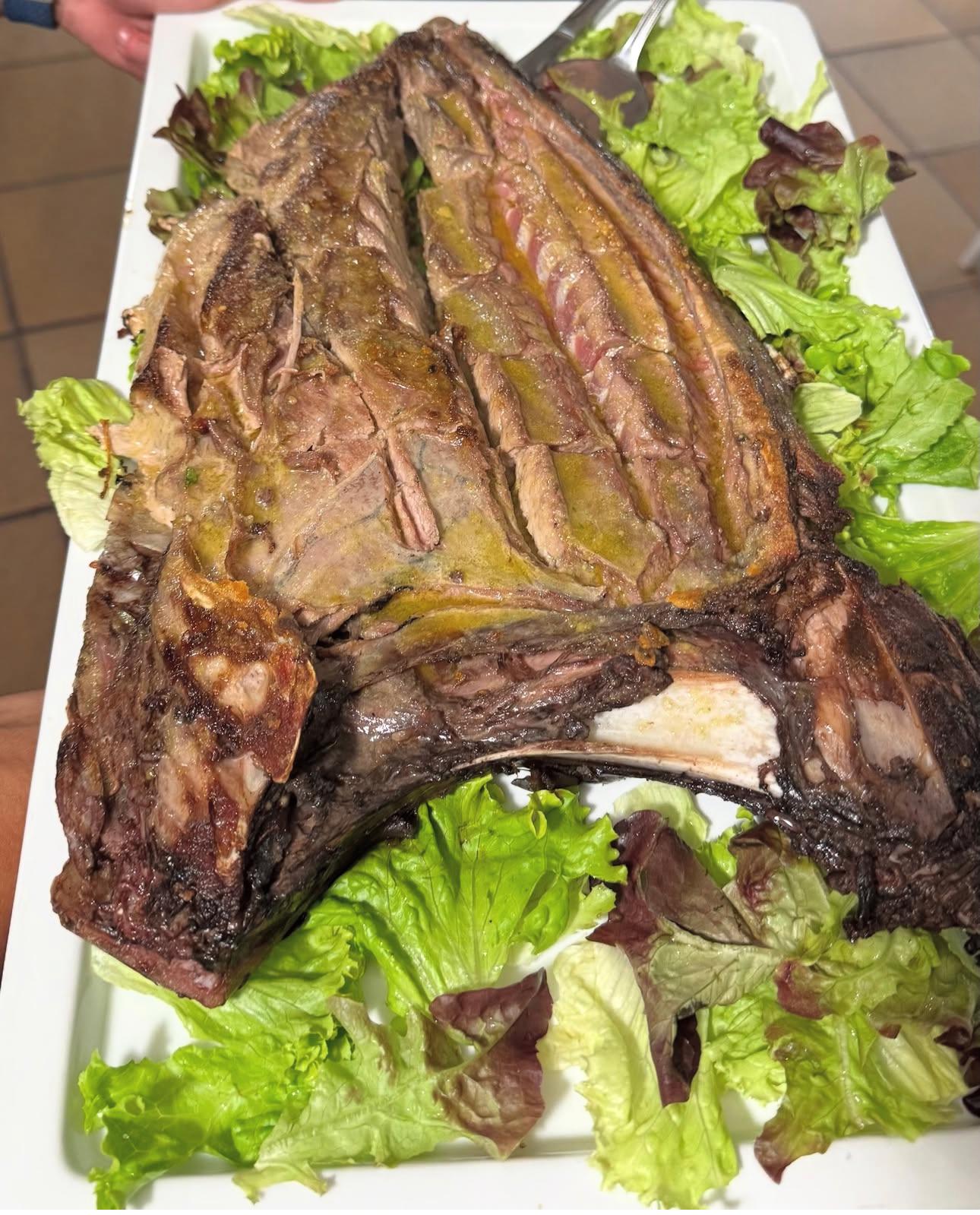 Chuletón de vaca madurada a la brasa